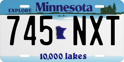 MN license plate 745NXT