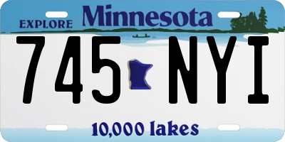 MN license plate 745NYI
