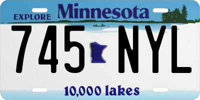 MN license plate 745NYL
