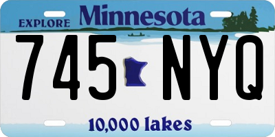 MN license plate 745NYQ