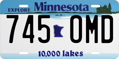 MN license plate 745OMD