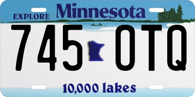 MN license plate 745OTQ