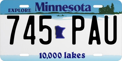 MN license plate 745PAU