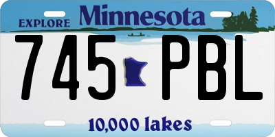 MN license plate 745PBL
