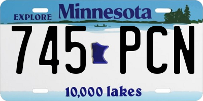 MN license plate 745PCN