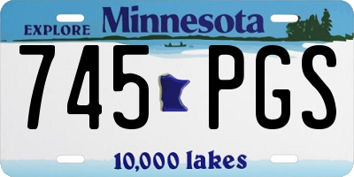 MN license plate 745PGS