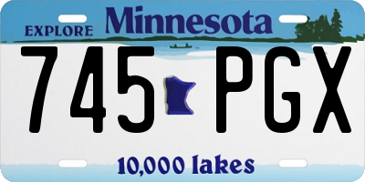 MN license plate 745PGX