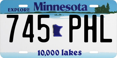 MN license plate 745PHL