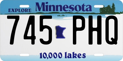 MN license plate 745PHQ