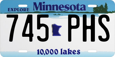 MN license plate 745PHS