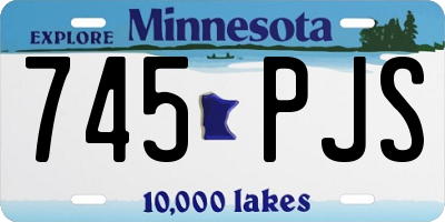 MN license plate 745PJS