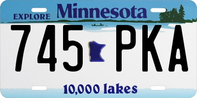 MN license plate 745PKA
