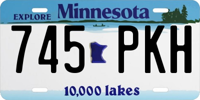 MN license plate 745PKH