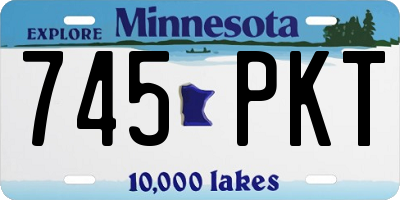MN license plate 745PKT