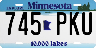 MN license plate 745PKU