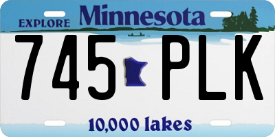 MN license plate 745PLK