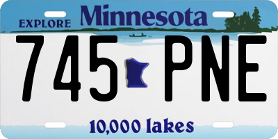 MN license plate 745PNE