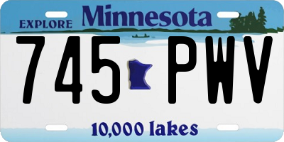 MN license plate 745PWV
