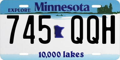 MN license plate 745QQH