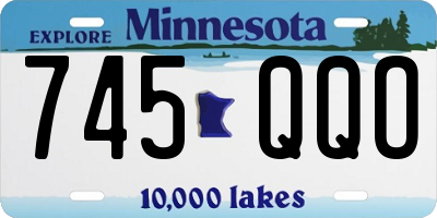 MN license plate 745QQO