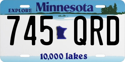 MN license plate 745QRD
