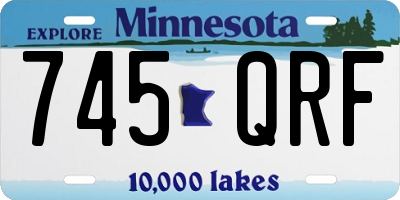 MN license plate 745QRF