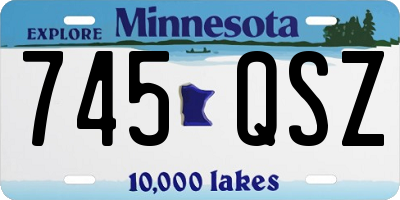 MN license plate 745QSZ