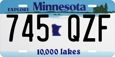 MN license plate 745QZF