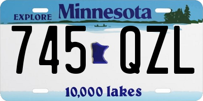 MN license plate 745QZL