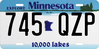 MN license plate 745QZP