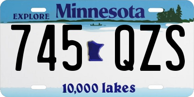 MN license plate 745QZS