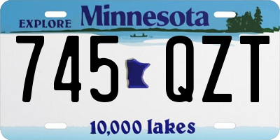 MN license plate 745QZT