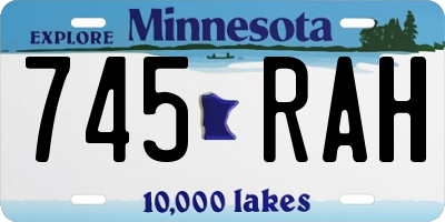 MN license plate 745RAH