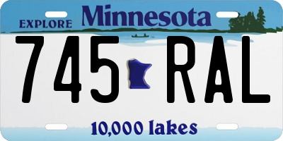 MN license plate 745RAL