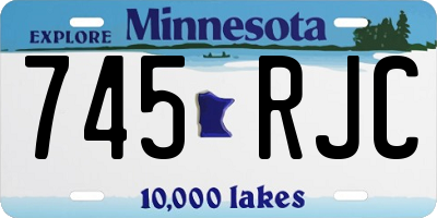 MN license plate 745RJC