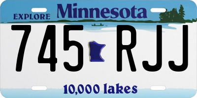 MN license plate 745RJJ
