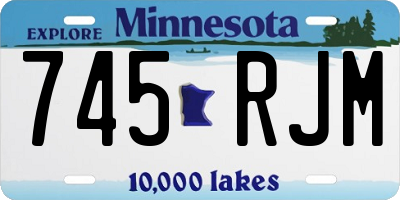 MN license plate 745RJM