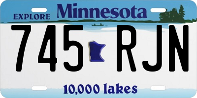 MN license plate 745RJN