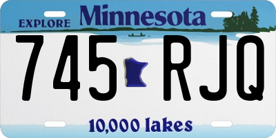MN license plate 745RJQ
