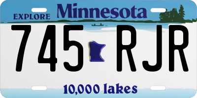 MN license plate 745RJR