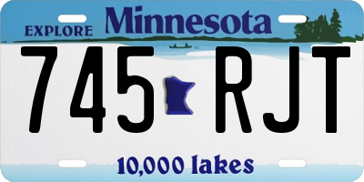 MN license plate 745RJT