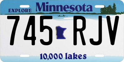 MN license plate 745RJV