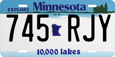 MN license plate 745RJY