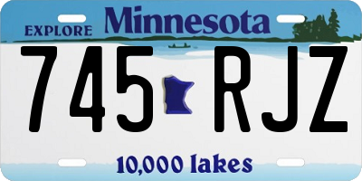 MN license plate 745RJZ