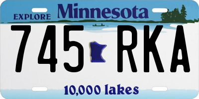 MN license plate 745RKA