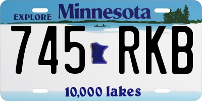 MN license plate 745RKB