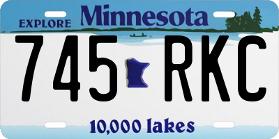 MN license plate 745RKC