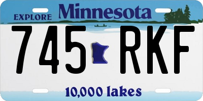 MN license plate 745RKF