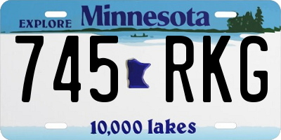 MN license plate 745RKG