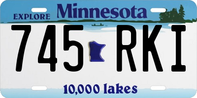 MN license plate 745RKI